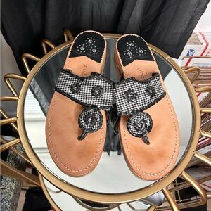 Jack Rogers Houndstooth sandals